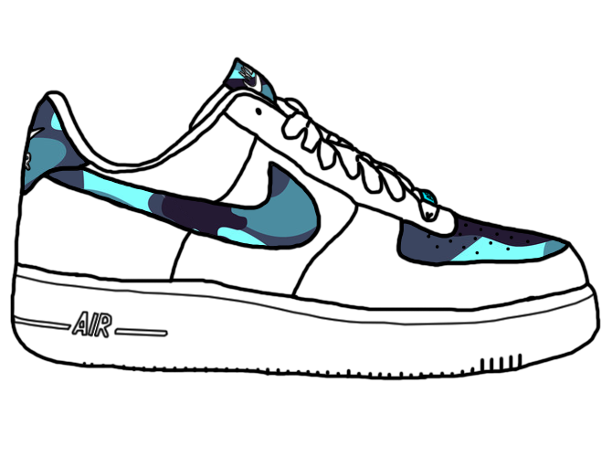 Nike Air Force one Marine blue by TakalakaSNK on DeviantArt
