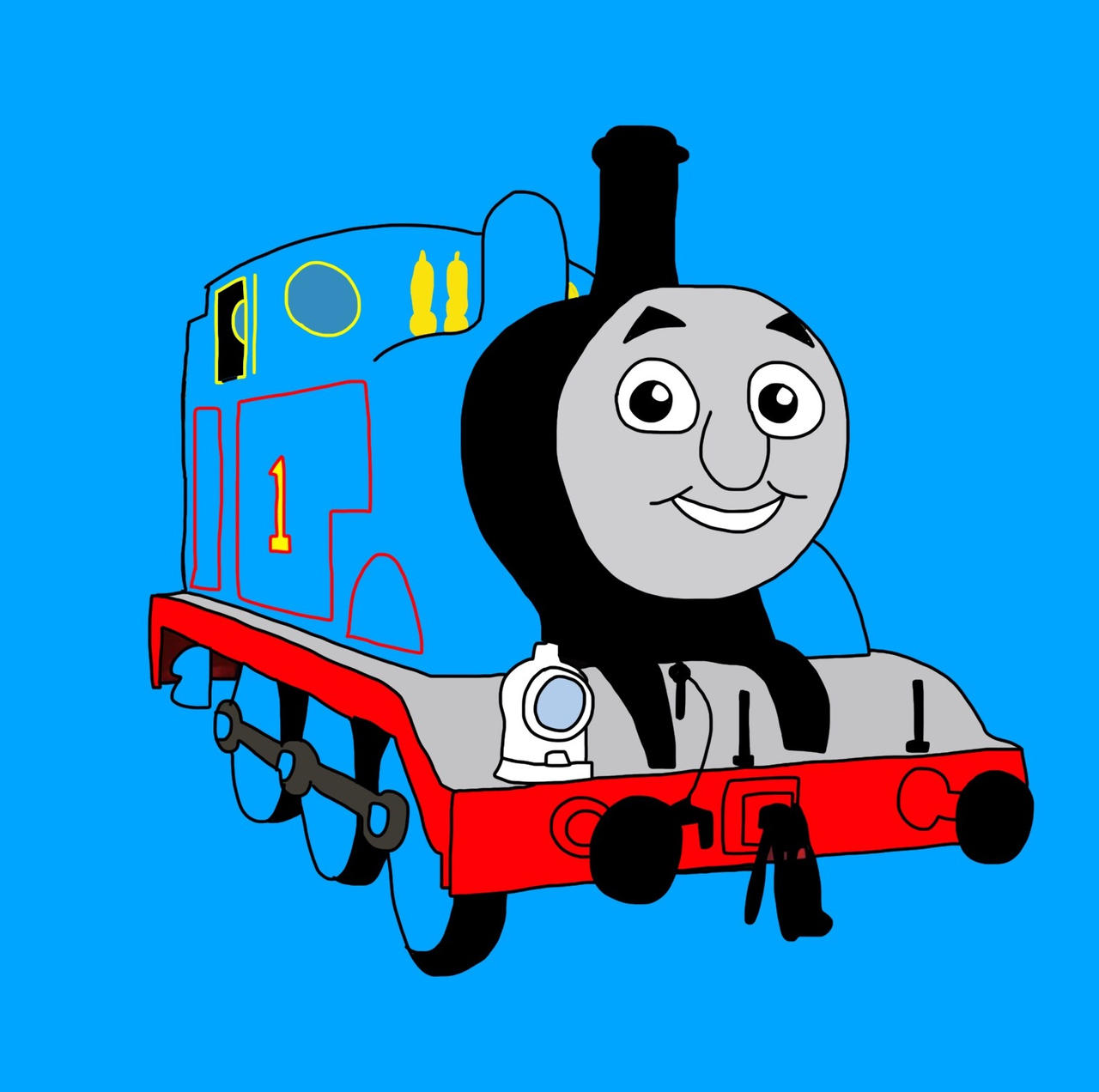 Thomas Drawing Deviantart Thomas The Tank Engine Drawing by lilkanyongmail on DeviantArt