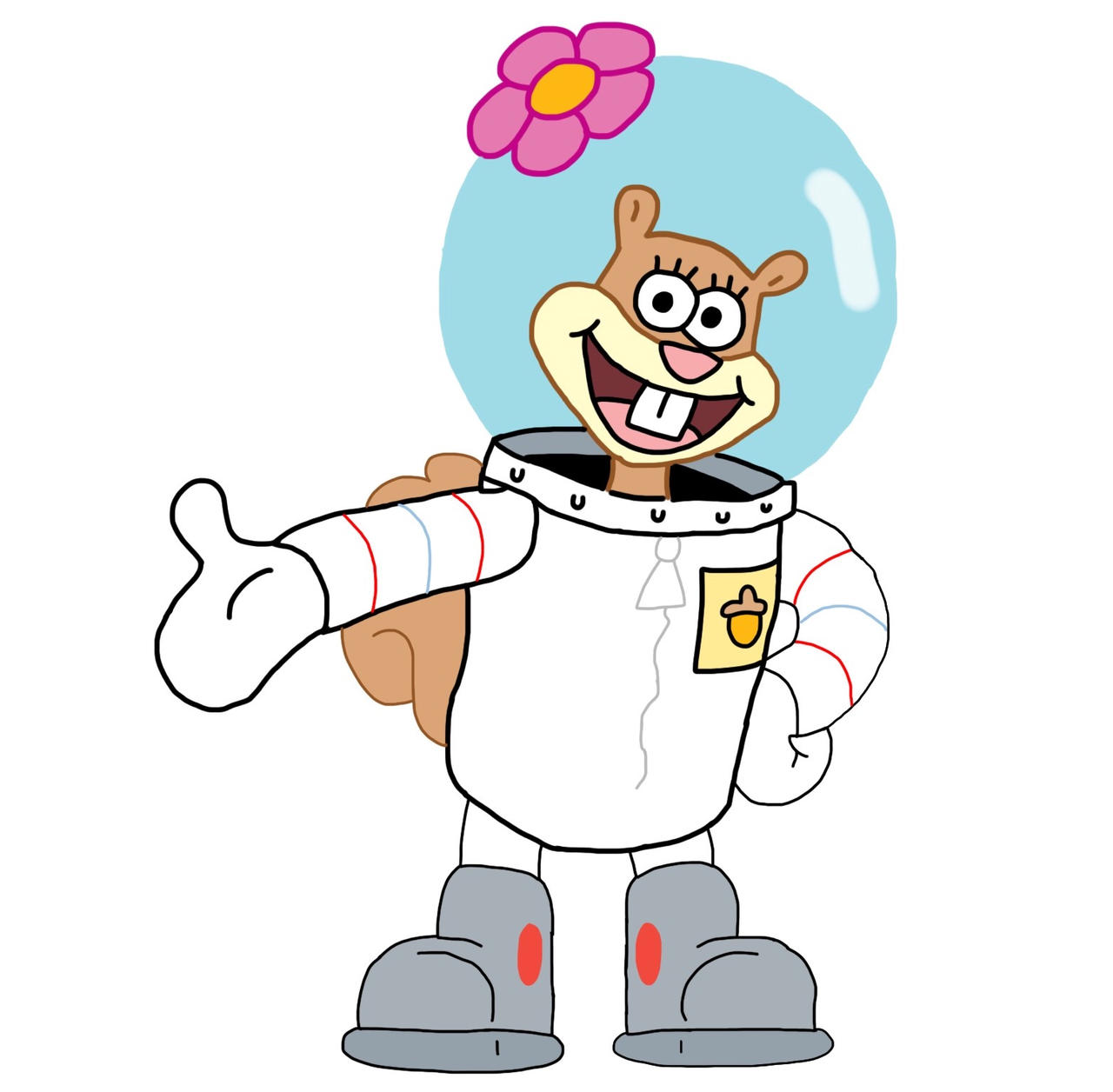 Sandy Cheeks Drawing by lilkanyongmail on DeviantArt