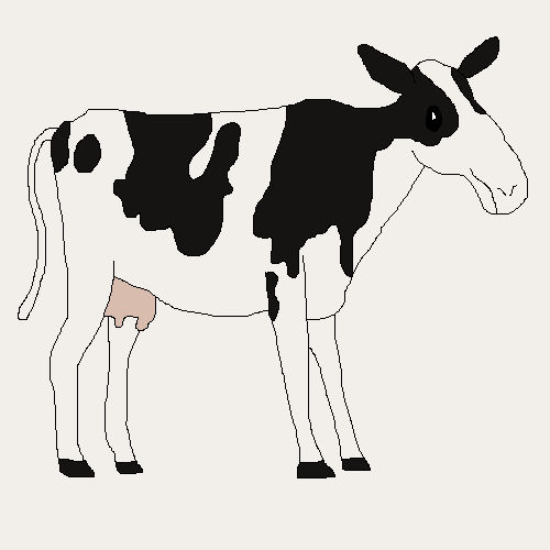 Cow Drawing by lilkanyongmail on DeviantArt
