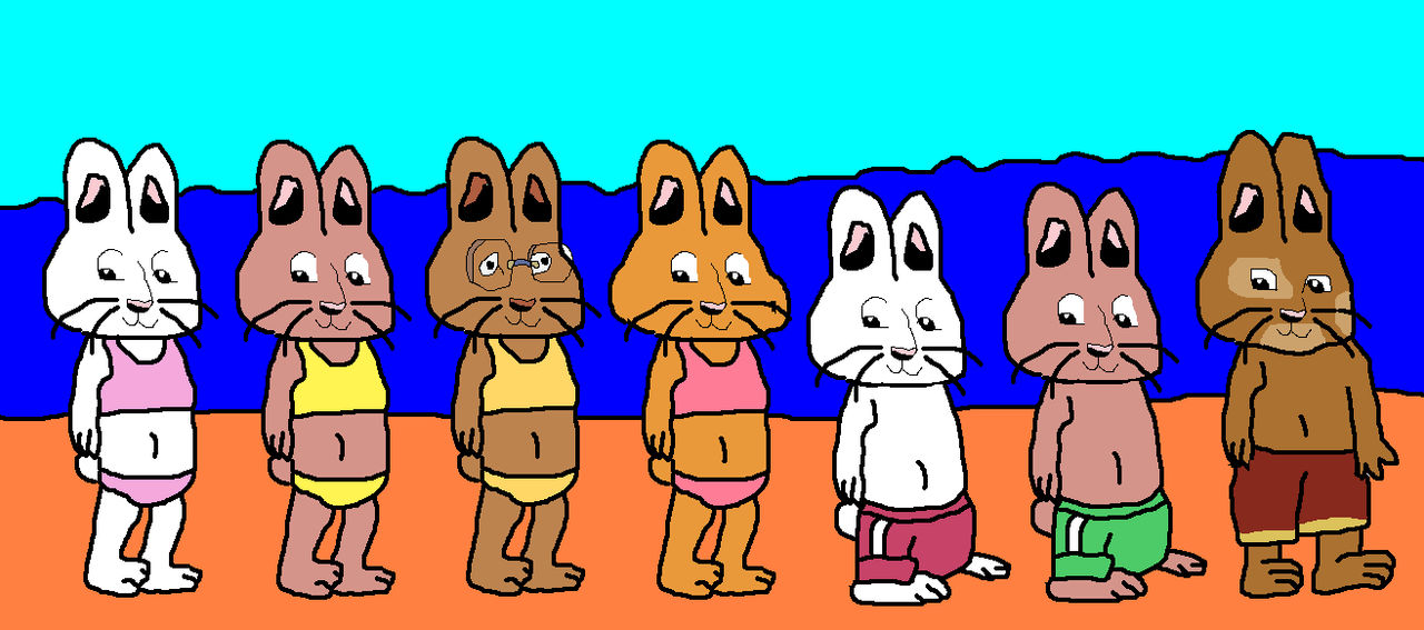 Max And Ruby Characters At The Beach by lilkanyongmail on DeviantArt