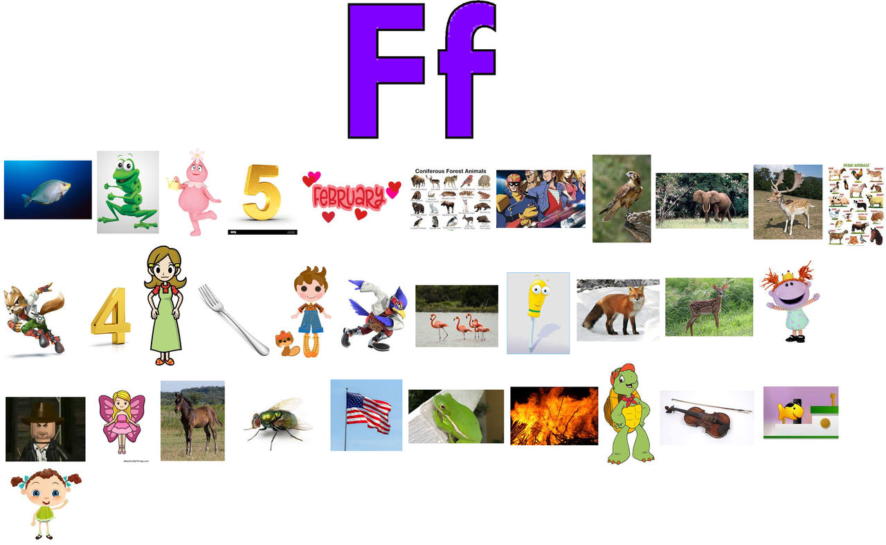 Alphabet F Object F Objects (My 2nd Version) by lilkanyongmail on DeviantArt