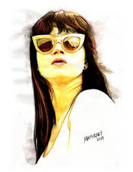 Model: Fontina Garcia  Medium: Watercolor Pencils