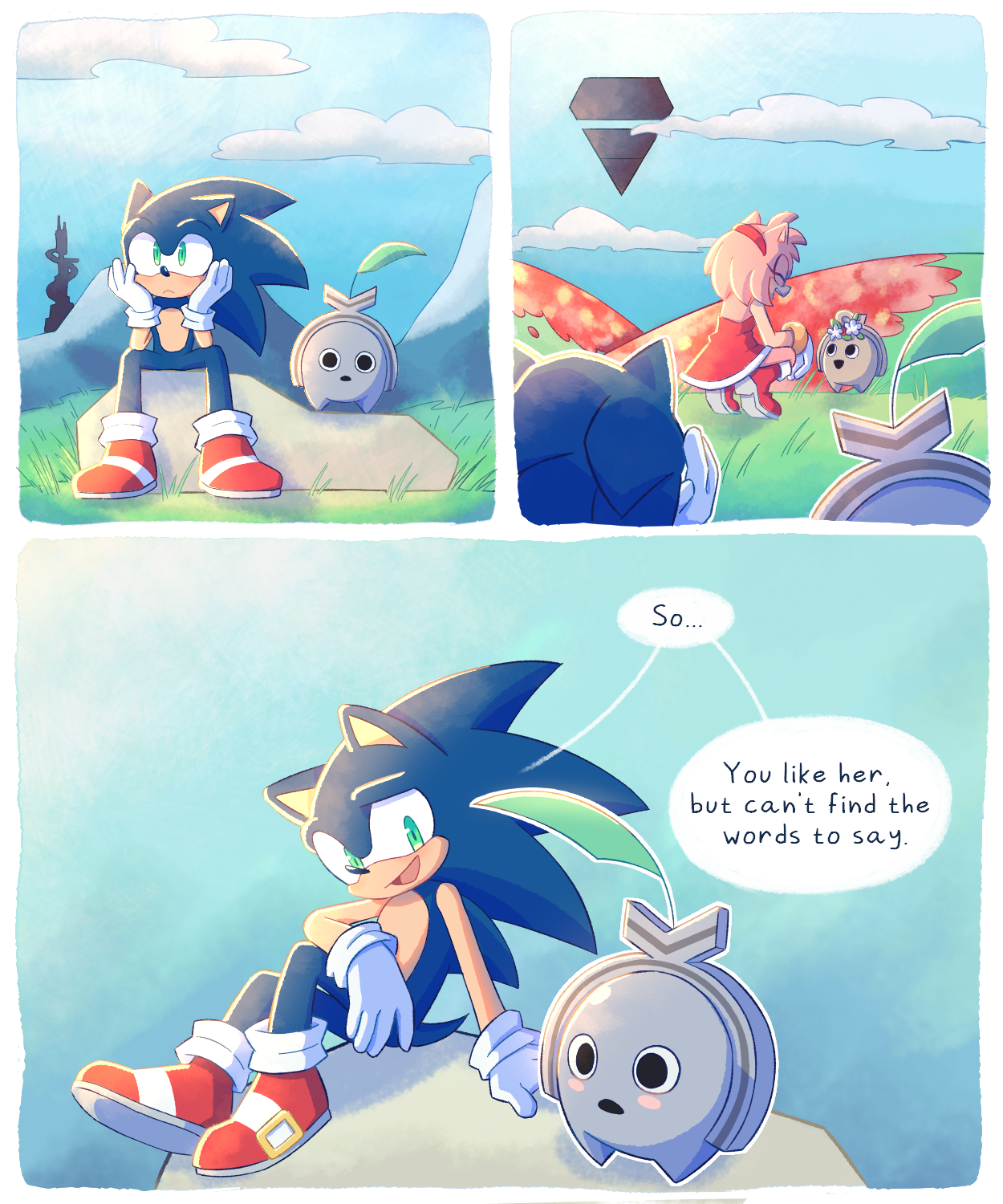 Feelings Sonamy Comic Page 3 by Deaream on DeviantArt