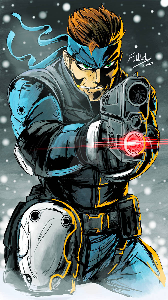 Solid Snake (Metal Gear Solid) by Fahad-Naeem on DeviantArt