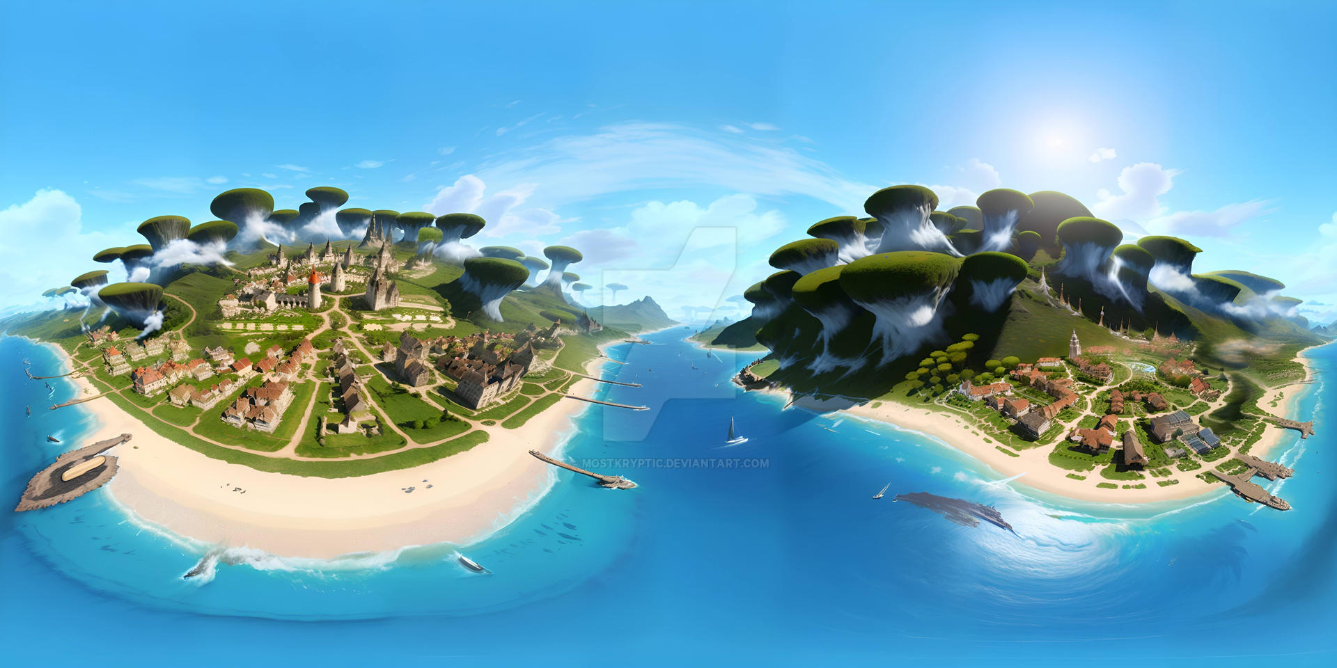 Fantasy Ultramassive Global Island by MostKryptic on DeviantArt