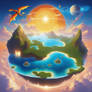 Islands-flying-in-the-big-clear-skies-clouds-suns-