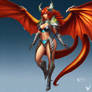 Cyber-dragon-lion-woman-hybrid-mythic-amor-extra-b
