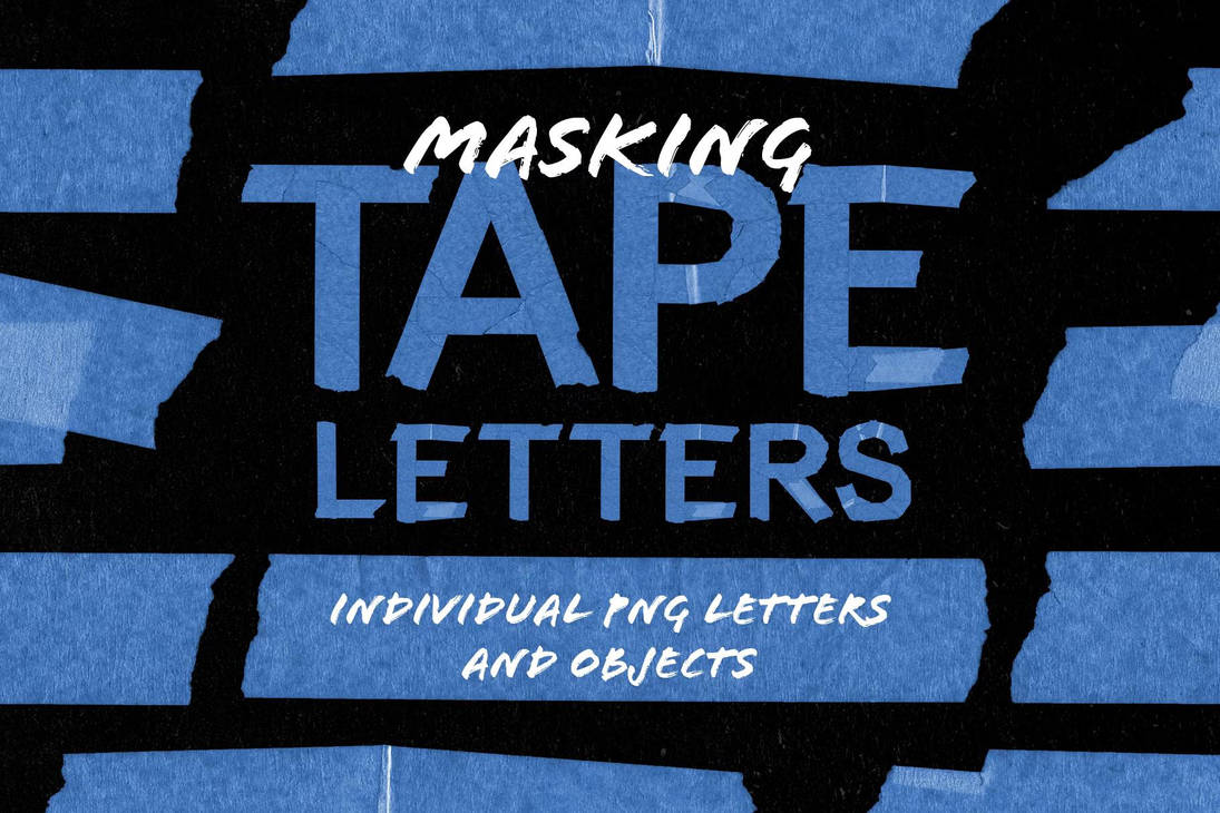 Masked Letter Example Masking Tape Letters Objects by tumenamereonin on DeviantArt
