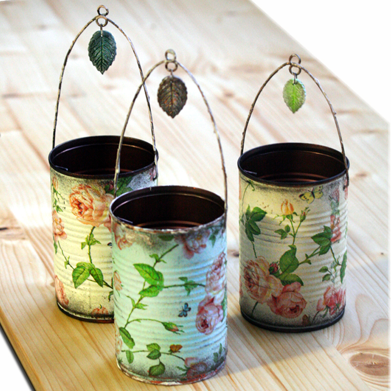 decorative tins made by napkin decoupage 1
