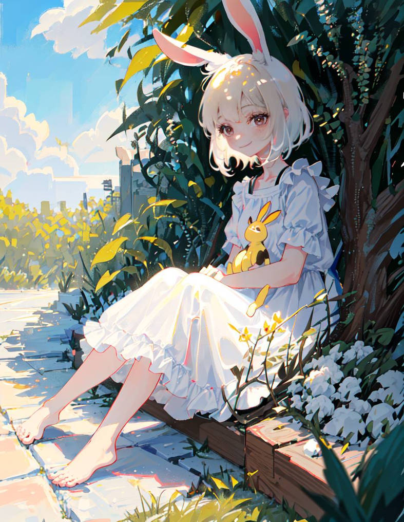 lovely rabbit girl by ouyangneng on DeviantArt