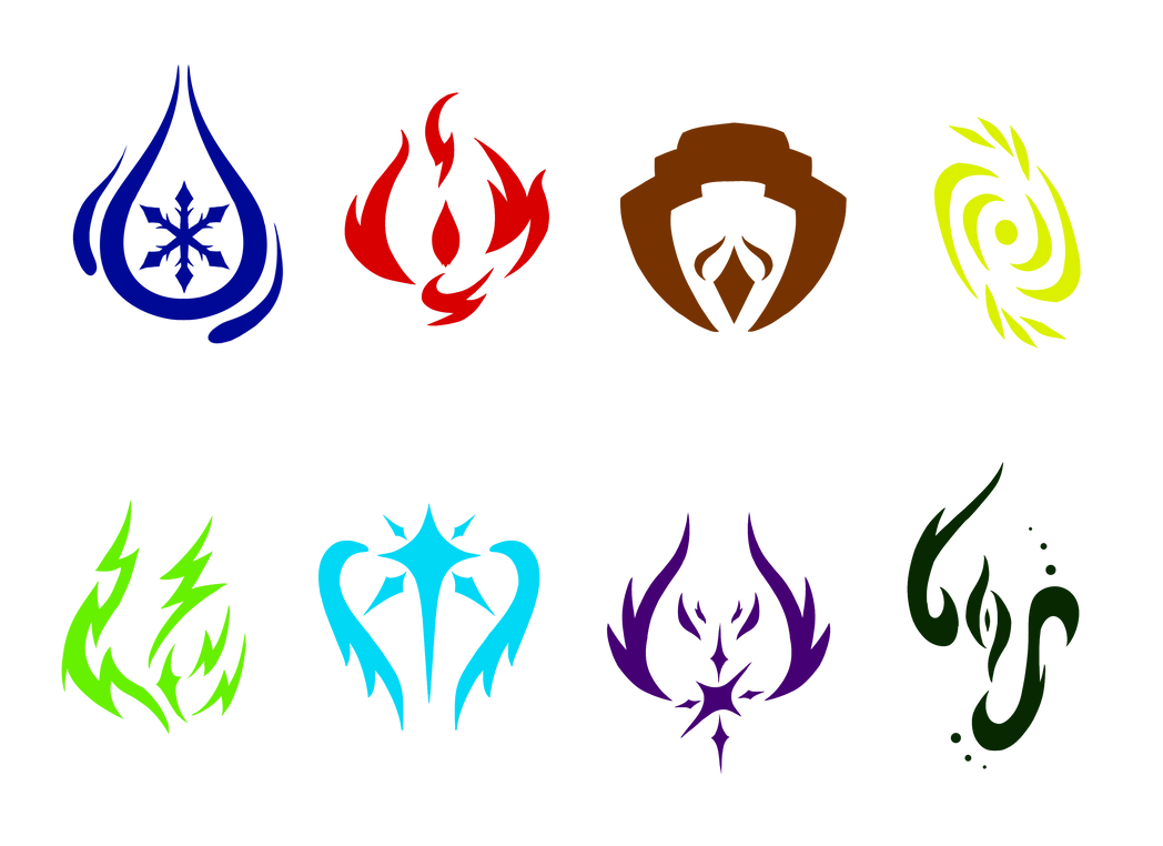 Elemental Magic Symbols (Commision) by NikeAguaraguazu on DeviantArt