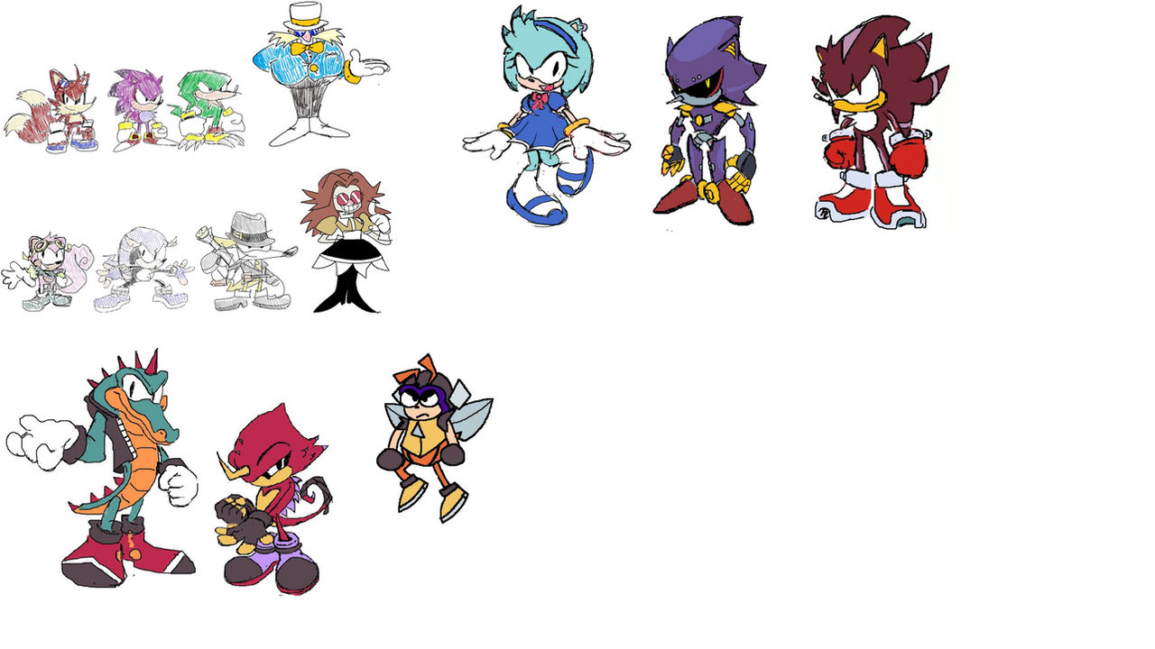 Sonic Characters Deviantart D Side Sonic The Hedgehog Characters by McKaylaOtts on DeviantArt