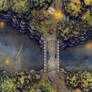 Bridge and Camp Battlemap (Daytime)