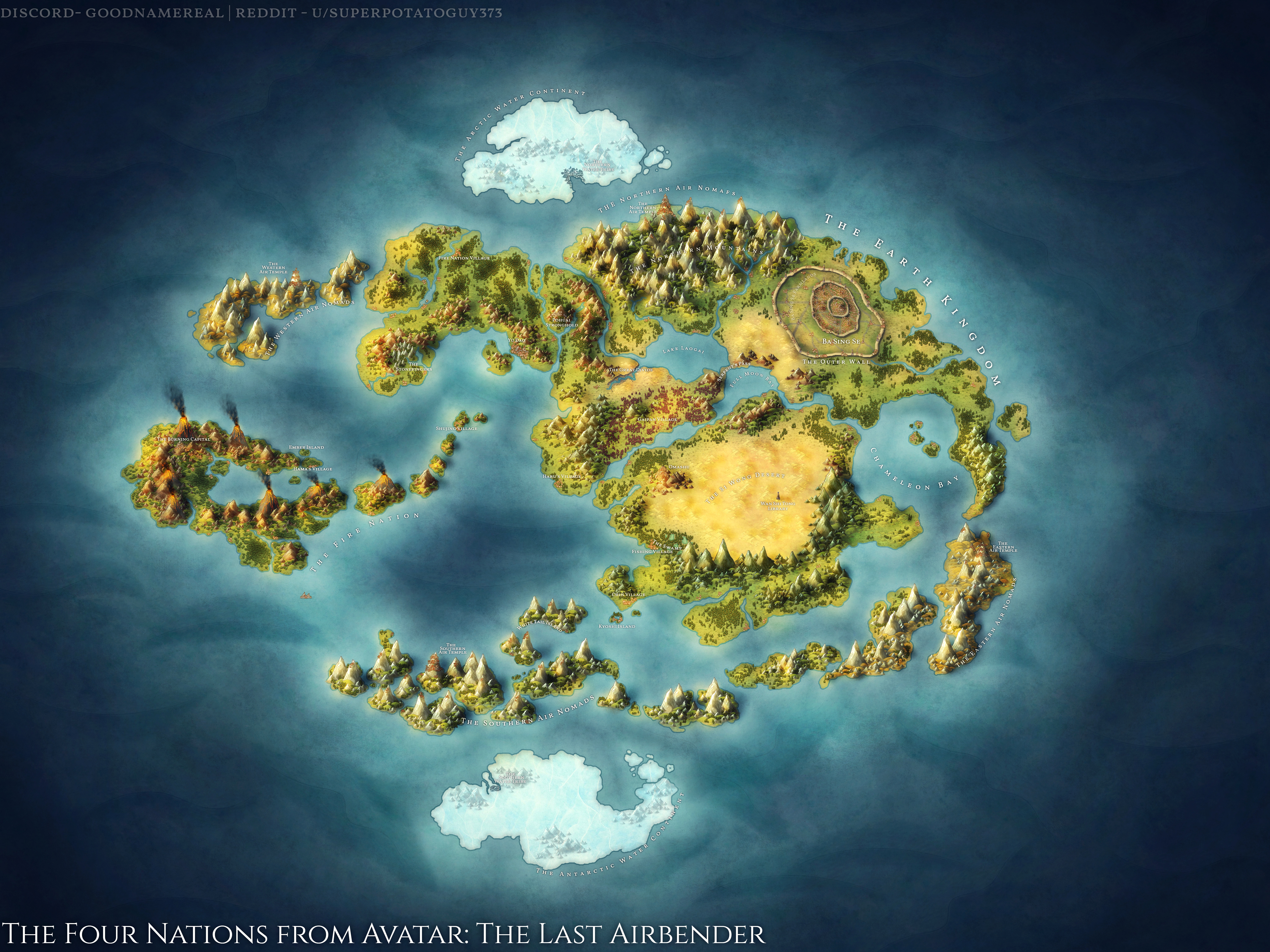 The Four Nations From Avatar The Last Airbender By TheGoodestName On the-four-nations-from-avatar-the-last-airbender-by-thegoodestname-on