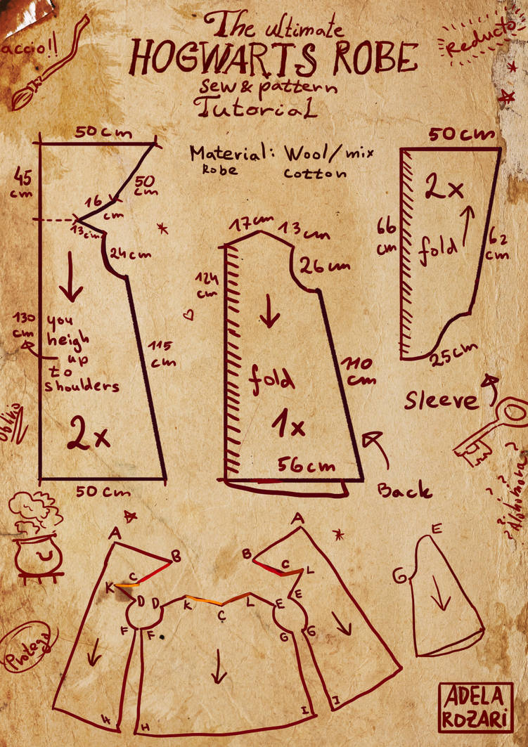 Hogwarts Harry Potter Robe Tutorial And Pattern By Dragowlin On DeviantArt hogwarts-harry-potter-robe-tutorial-and-pattern-by-dragowlin-on-deviantart