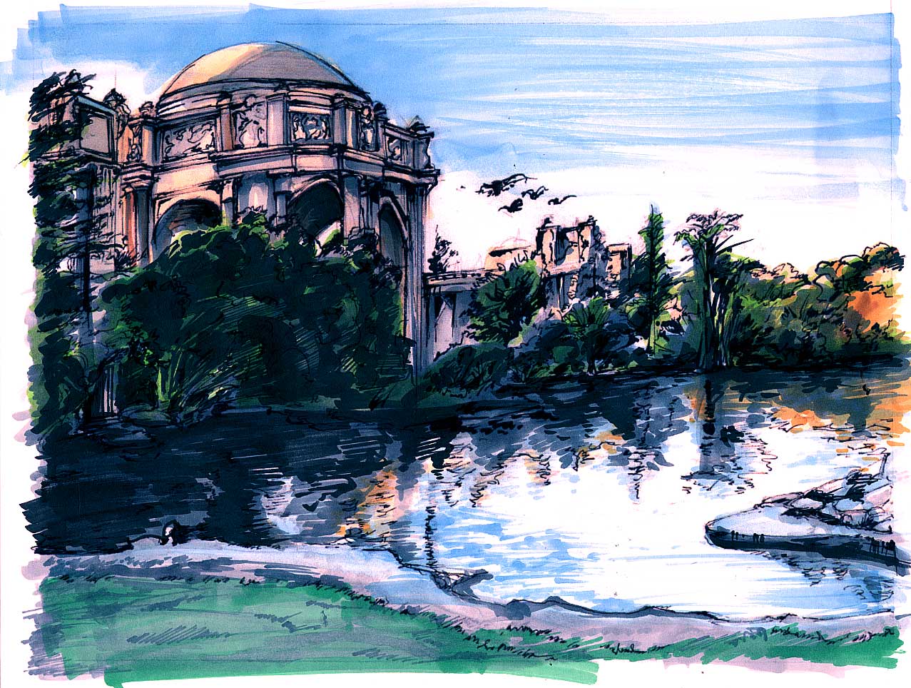 Palace of Fine Arts in Frisco