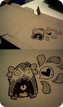 pizza box monster