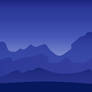 Minimalistic Mountain Landscape Wallpaper