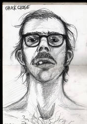 Chuck Close selfportrait