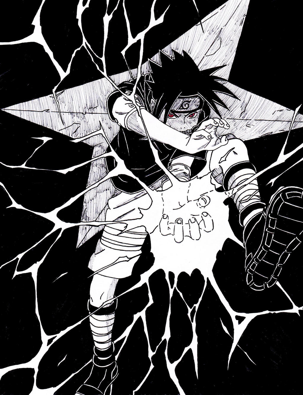 Uchiha Sasuke 'Chidori' by lenbeezy on DeviantArt