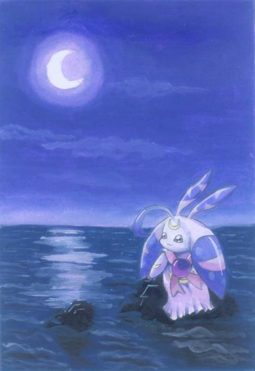 Moonlight on the sea