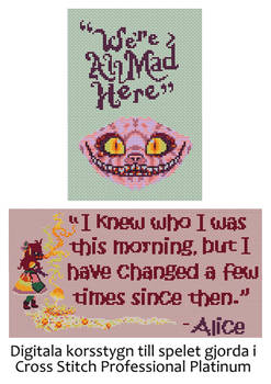 Wonderland Cheshire Cat Digital Cross Stitch 2