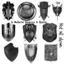 13 Medieval Weapon and Shields