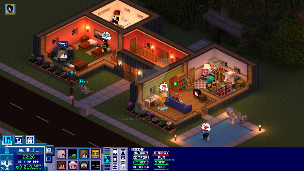 .:Minecraft+Sims:. The Sims by LillyBlossomThePony on DeviantArt