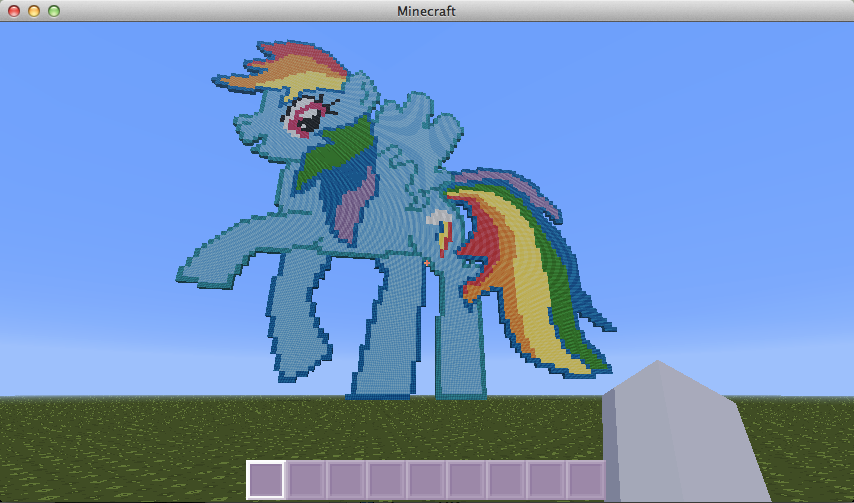 RainbowDash in Minecraft