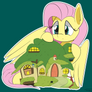 Fluttershy over her cottage