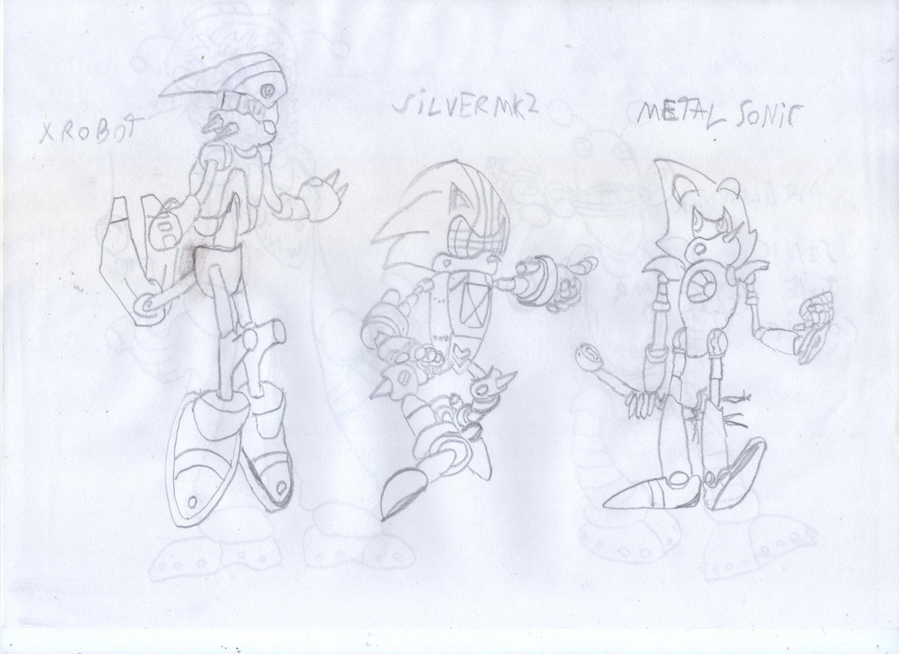 Sonic copies robot X-Silver mk II-Metal sonic by erugurara on DeviantArt