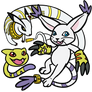 Digimon Line: Nyaromon-Kudamon-Gatomon