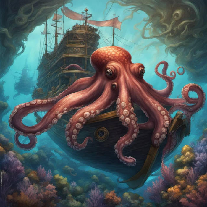 Octopus Like A Big Boat Under The See By Scimmiett by ...