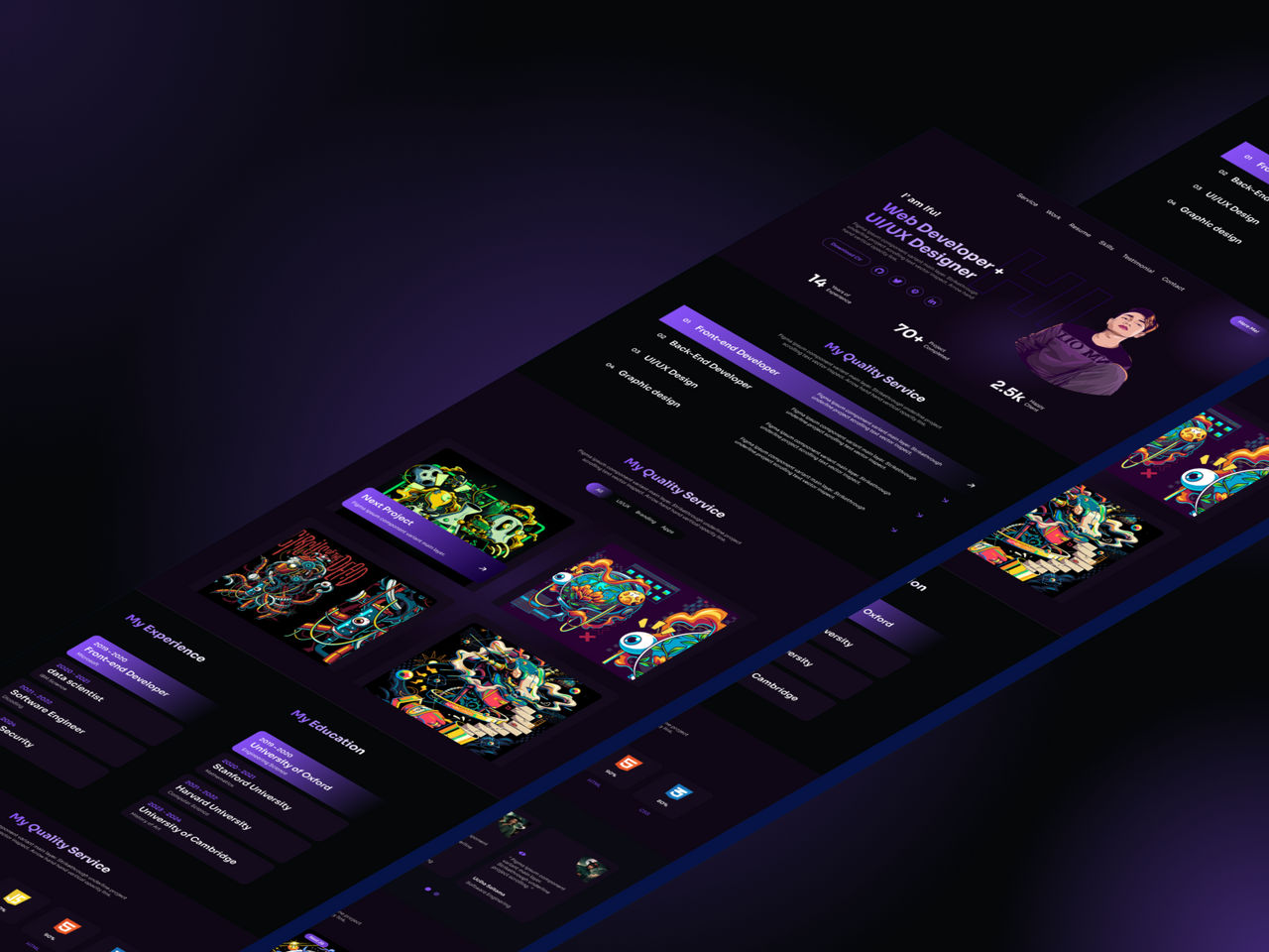 Deviantart Ui NeptuneVibe : portfolio ui/ux design by Saifulmiqdar on DeviantArt