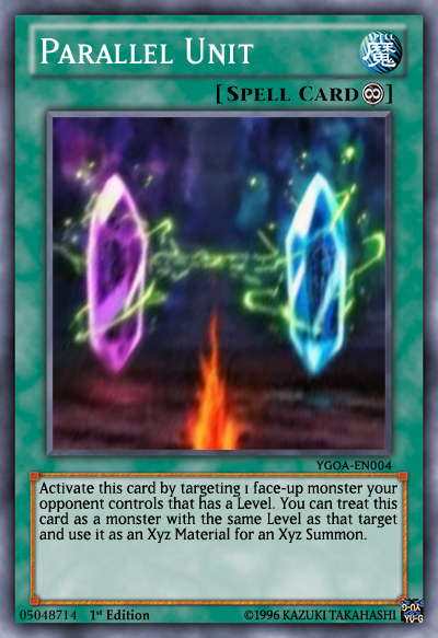 Parallel Unit Yugioh Anime