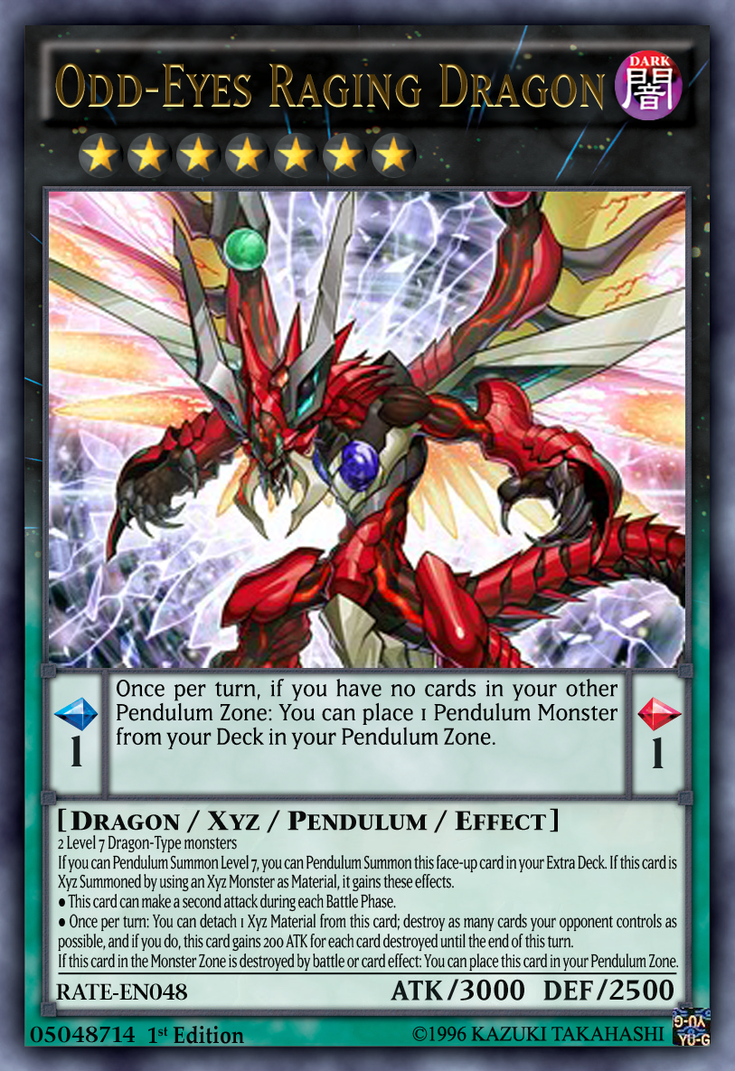 Odd-Eyes Raging Dragon Yugioh OCG