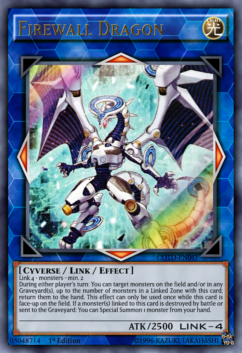 Firewall Dragon Yugioh OCG