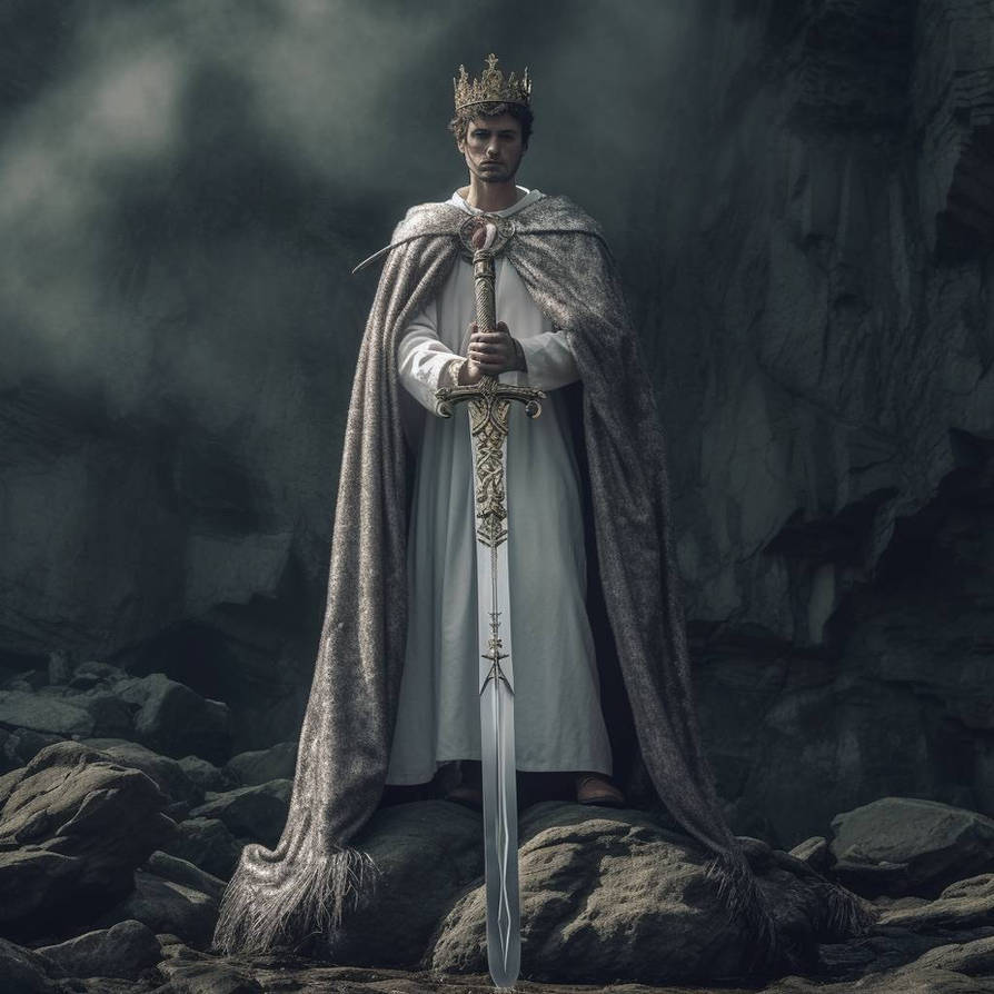 King Arthur With Excalibur By IvizianMedia On DeviantArt king-arthur-with-excalibur-by-ivizianmedia-on-deviantart