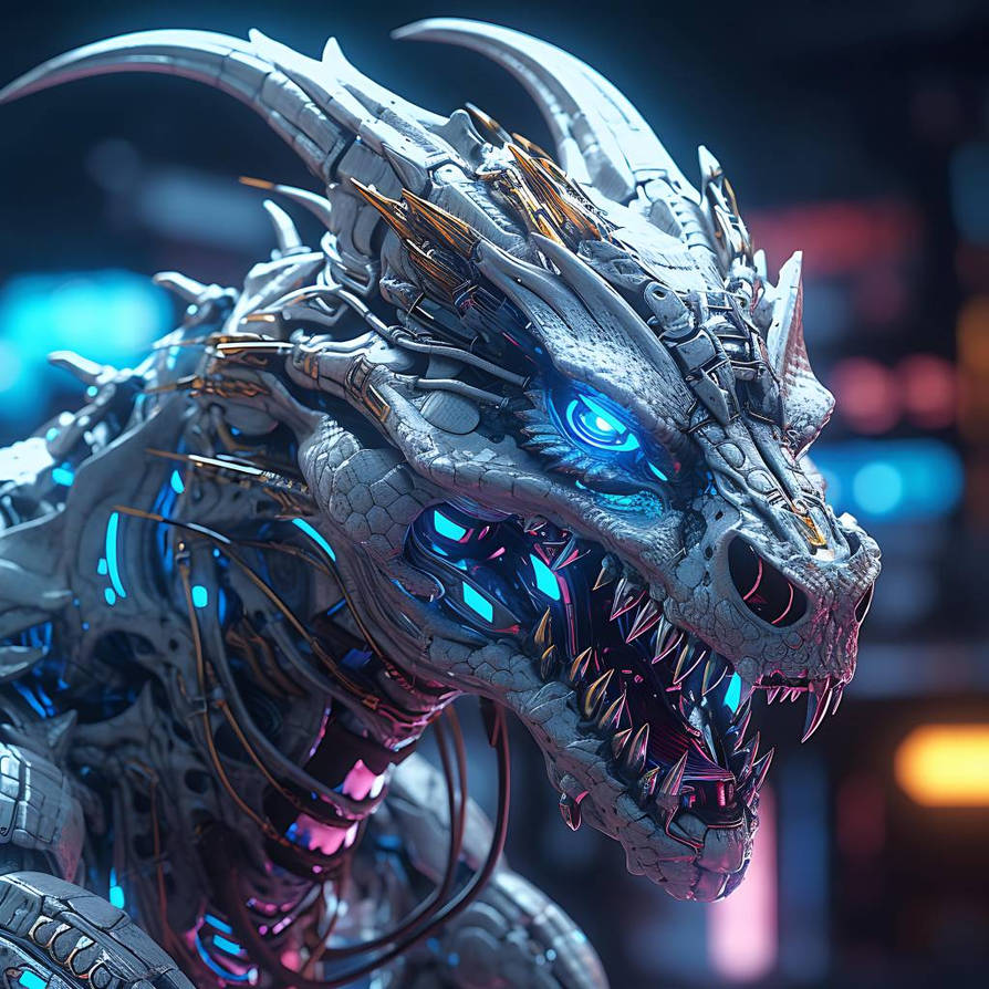 Cyborg Dragon V2 by IvizianMedia on DeviantArt