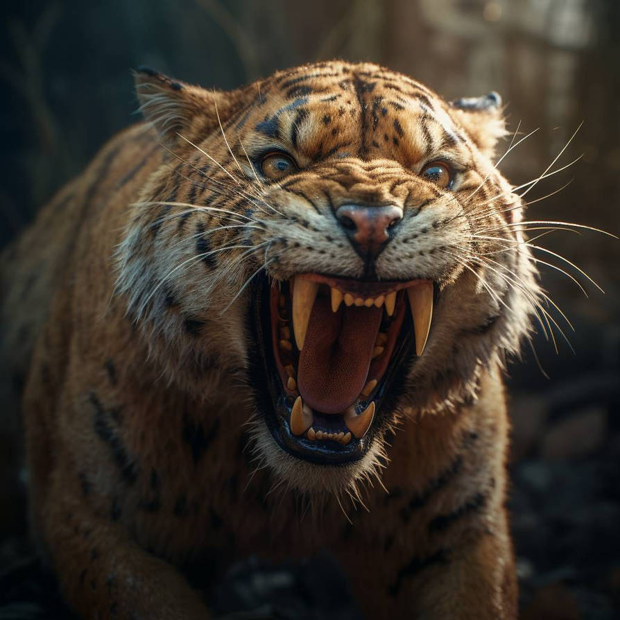 Sabertooth Tiger by IvizianMedia on DeviantArt