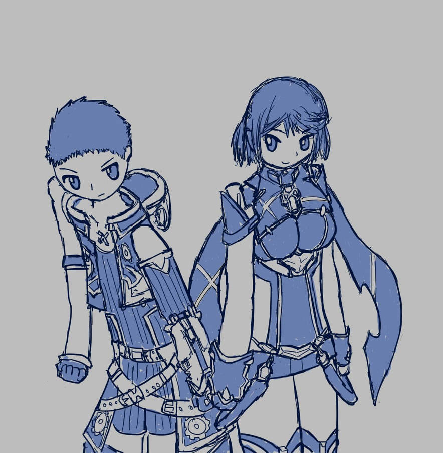 rex and pyra by CoroQuetz on DeviantArt