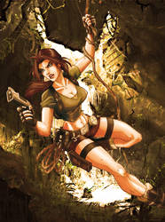 Lara Croft colored