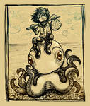 A Boy and his Kraken by ovibos