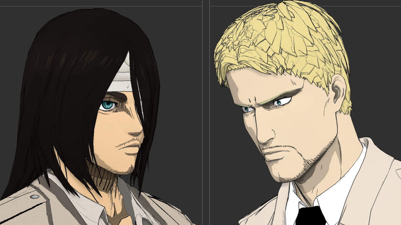 Eren And Reiner 3d model - Reiner work in progress by DarioTSC on ...