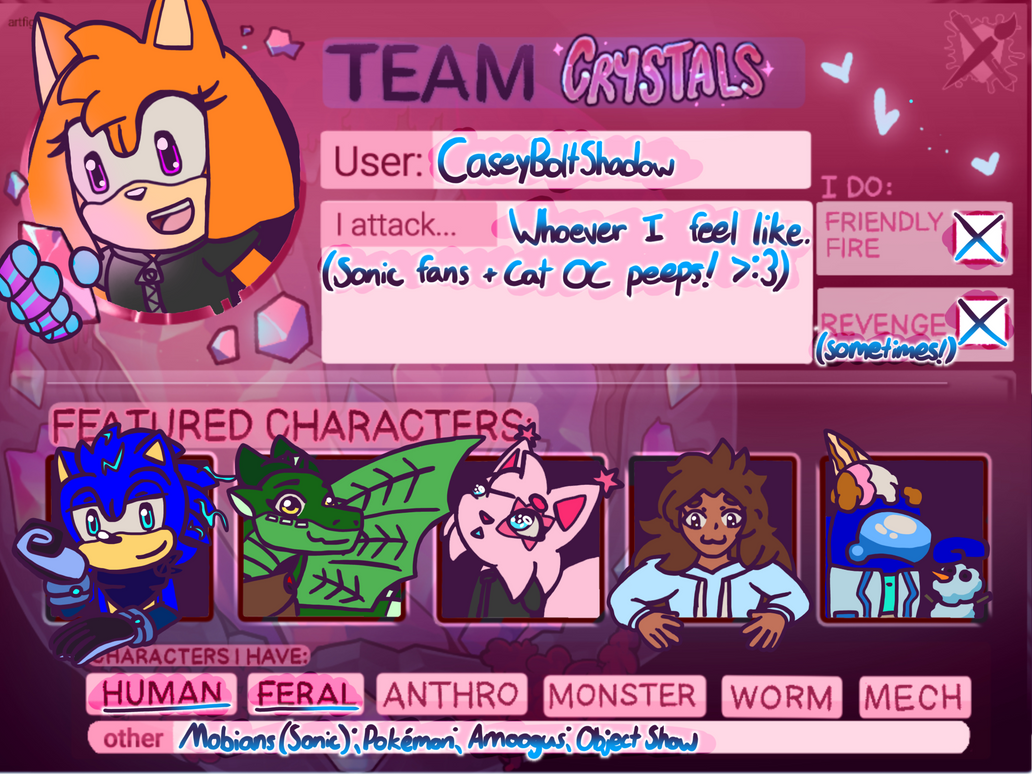 Art Fight 2025! (Team Crystals) by CaseyBoltShadow on DeviantArt