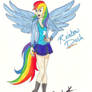 Human Rainbow Dash (updated)