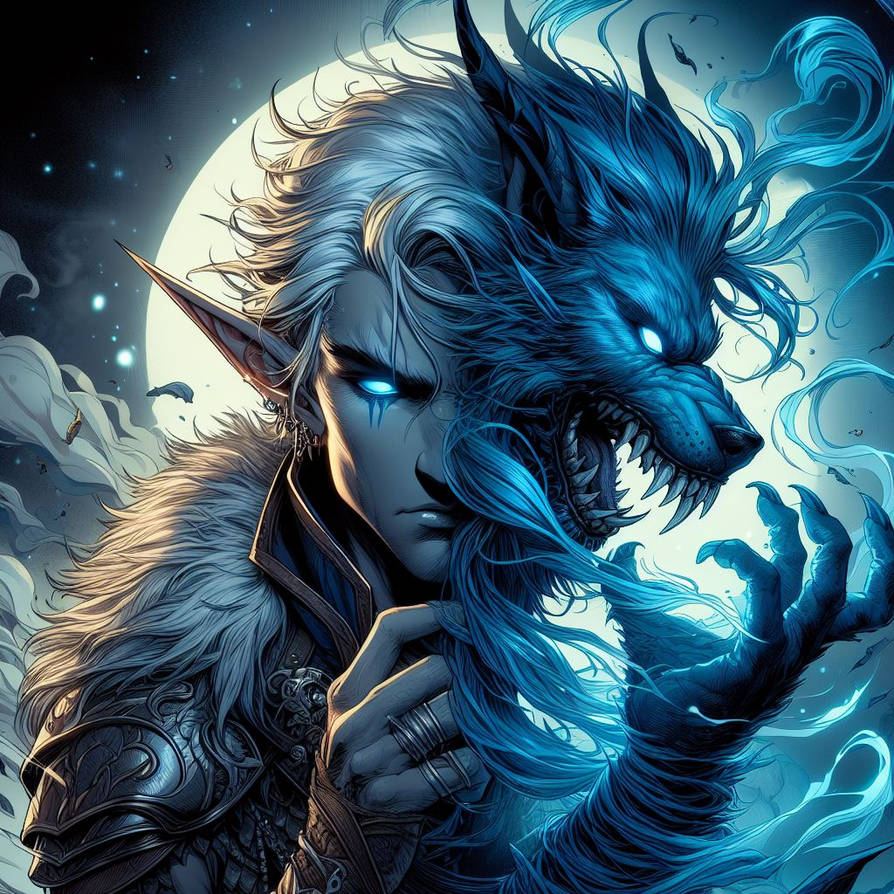 Elf Werewolf, with Stat Block by ChefChronos on DeviantArt