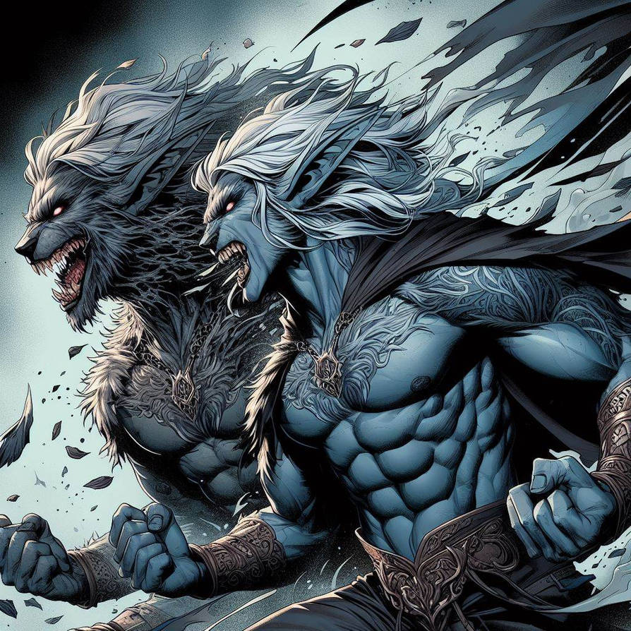 Werewolf with stat block by ChefChronos on DeviantArt