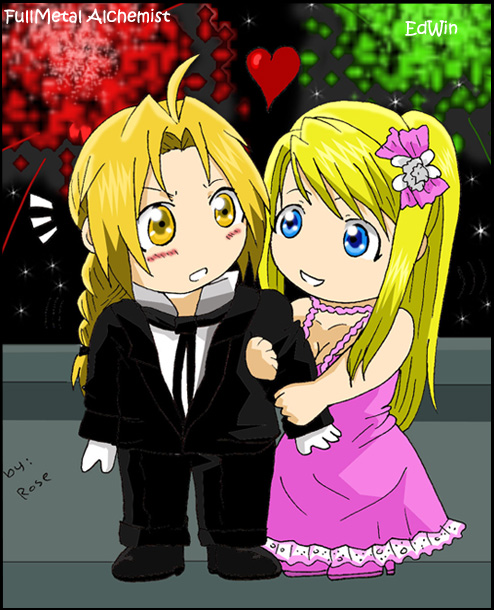 Edward and Winry-chibi